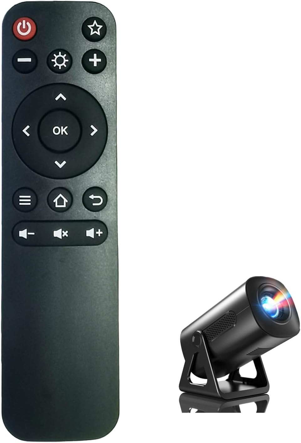 RUOYINKE T800 Remote Control Compatible for ClokoWe & TransarJect Mini Projector, Home Projector