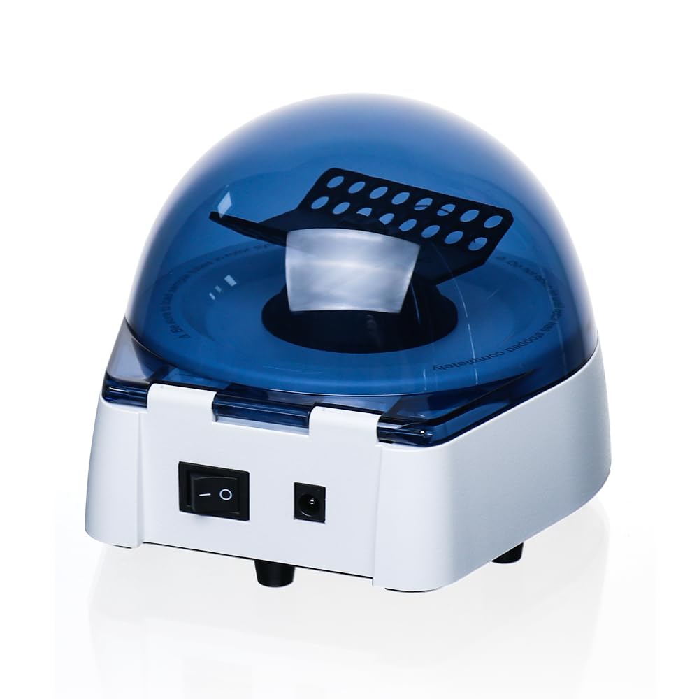 ULAB Mini Centrifuge, Lab Benchtop Micro Centrifuge 7000RPM, Low Noise, 2 Rotors for 8 x 0.2/0.5/1.5/2.0ml and 0.2mL×32 PCR Strips or 0.2mL×4 PCR 8 Strips, UMP1008