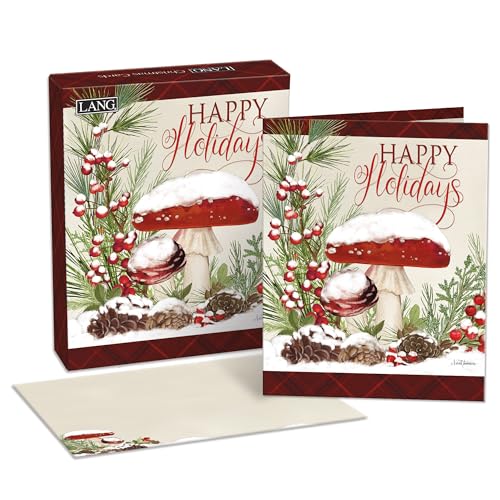 Lang, Holiday Mushrooms by Nicole Tamarin Boxed Christmas Cards