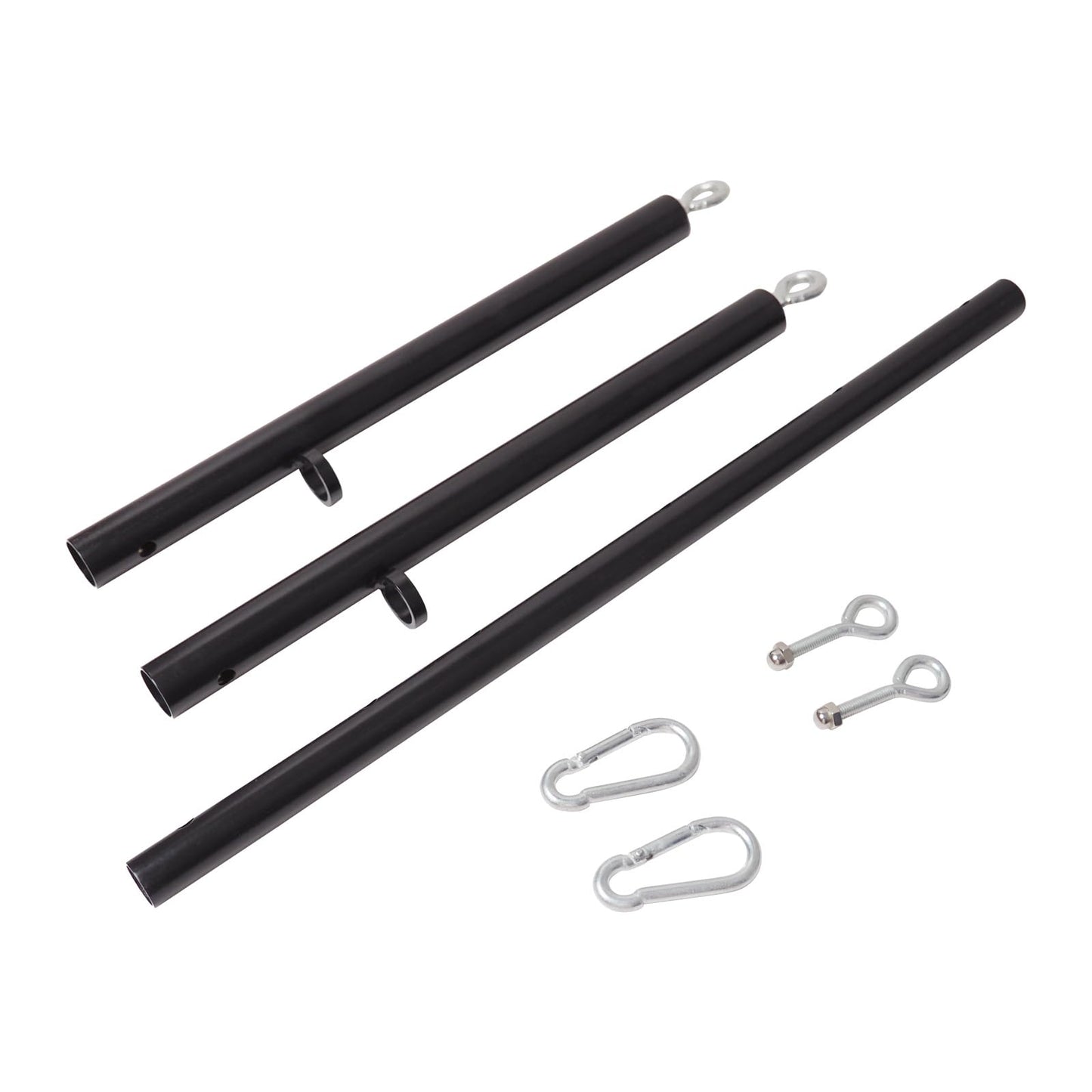 3 in 1 Heavy Duty Stainless Steel Expandable Black Spreader Bar,Workout Bar for Home Gym Training Bar,Portable Detachable Pilates Kit