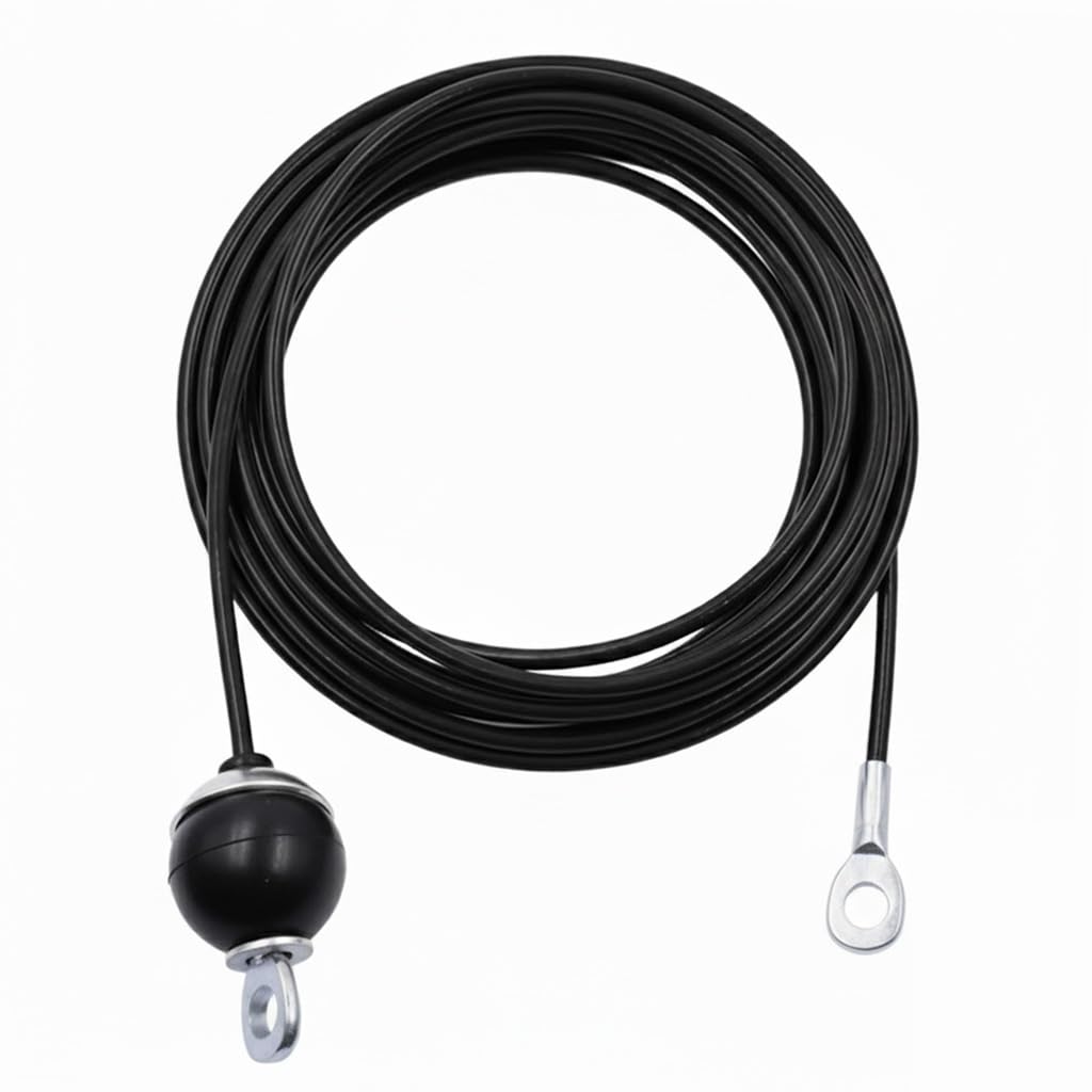 J Bryant Fitness Gym Replacement Cable Fitness Pulley Cable Thick 0.2inch/5mm Heavy Duty Steel Wire Rope for Home Gym Cable Pulley Attachments Machine Accessories (Type-B, 98")