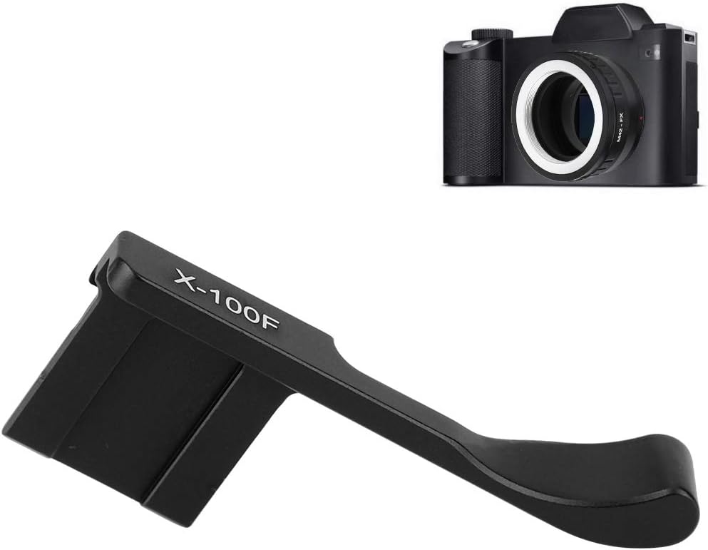 X-100F X-A5 Thumbs Up Grip, Aluminum Alloy Hot Shoe Thumb Up Hand Grip for Mirrorless Camera(Black)