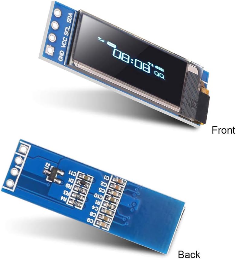 10PCS 0.91'' 12832 I2C 0.91inch I2C 128x32 SSD1306 I2C 3.3V/5V 4 DORHEA IIC OLED Display Module LCD Display Module Blue