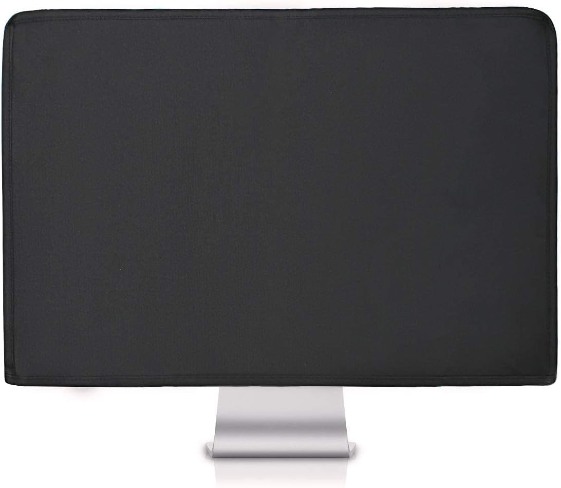 27-32 Inch, Universal Large Monitor Jackets for Desktops Gaming PC Computer Monitor Dust Covers, Black, Polyester
