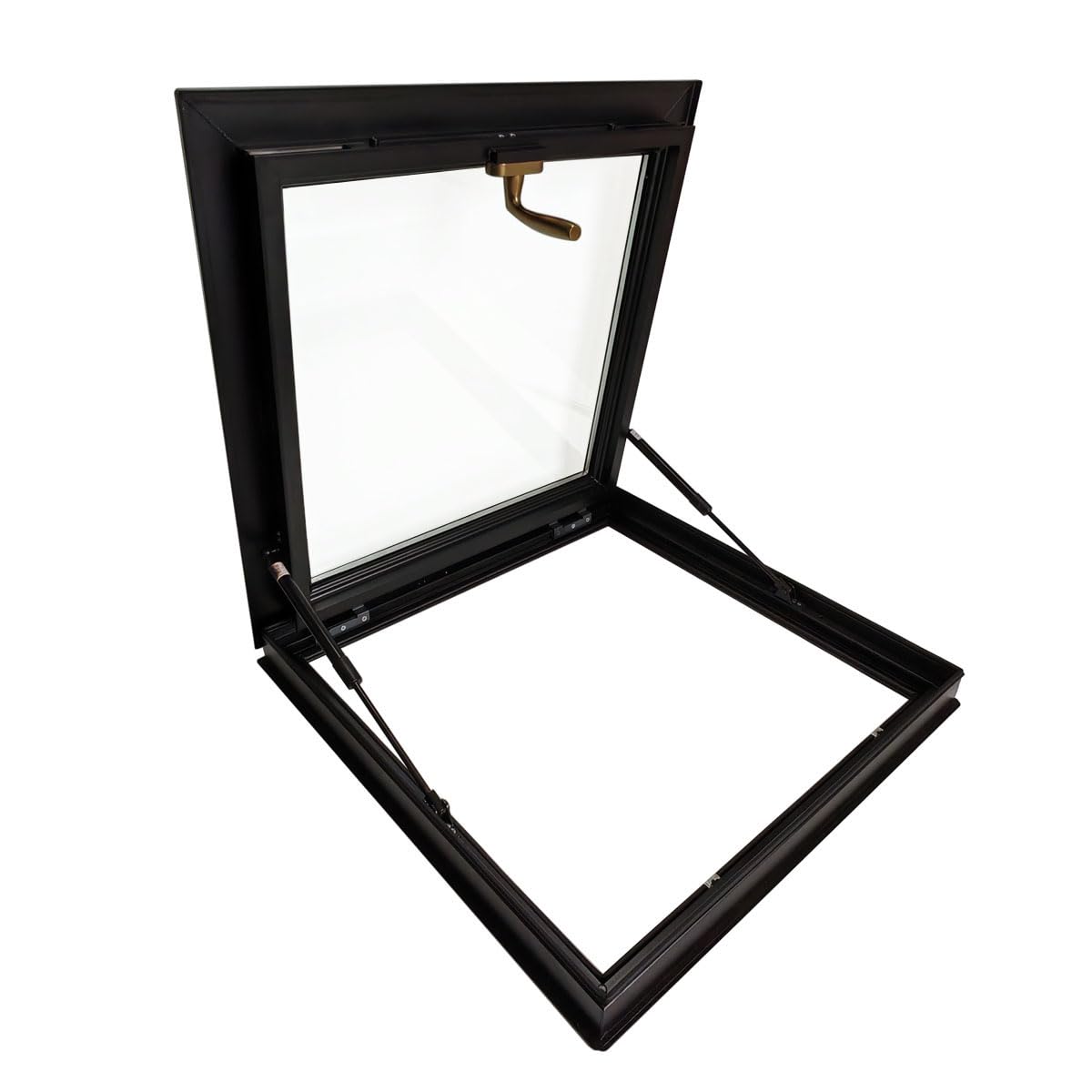 Skylights & Roof Windows;Skylight Window - Square/Rectangle;Roof Skylights;Manual Ventilation Partition Mounted Skylight,Aluminium Alloy + Double Glass Skylight (5 Size) (23.6"×23.6")