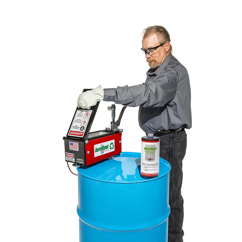 AeroVent Standard Aerosol Can Disposal System (Part #10004840) | Quickly Puncture & Drain Cans Up to 9.75" Length & 2-3" Diameter | Compliant in 50 States | Heavy-Duty Industrial Grade | Made in USA