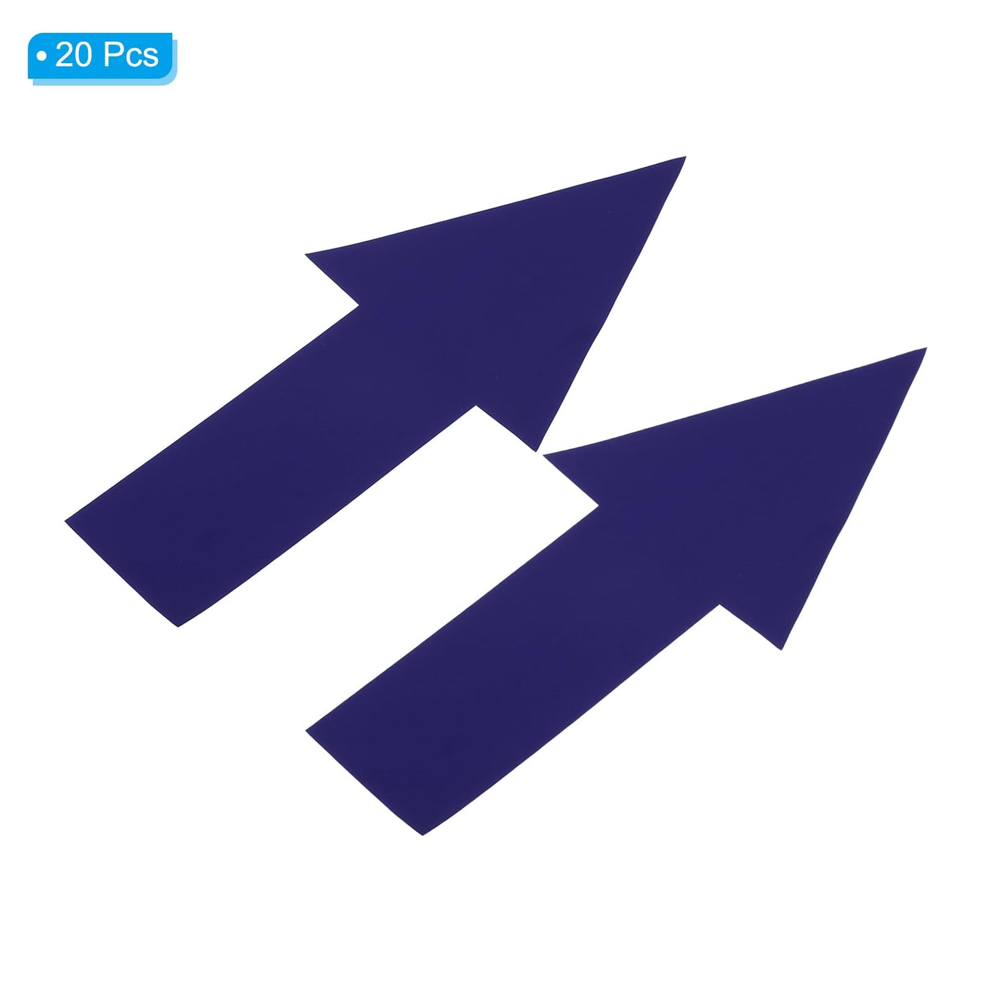 PATIKIL Directional Arrow Sticker, 20 Pcs 8" PVC Arrow Removable Adhesive Decals for Wall Floor Marking, Dark Blue
