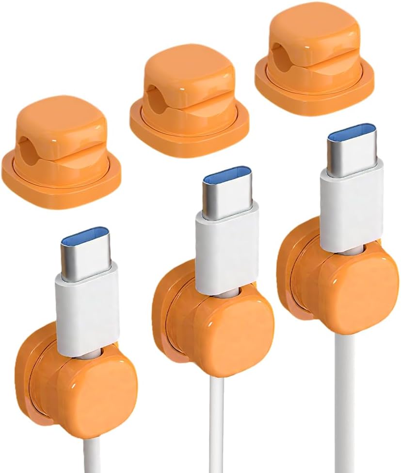 SROCOPT 2026 3pcs) Cord Organizer Holder, New Desk Cable Management, Cable Clips Organize Phone Charging Cords Holder