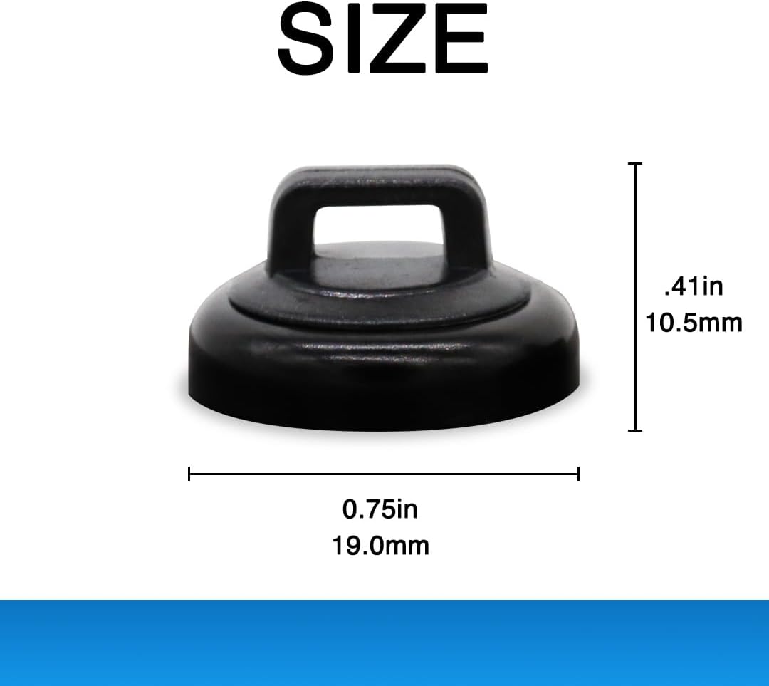 (Pack 10, Mag Daddy Magnetic Cable Tie Mount - Small of Black)