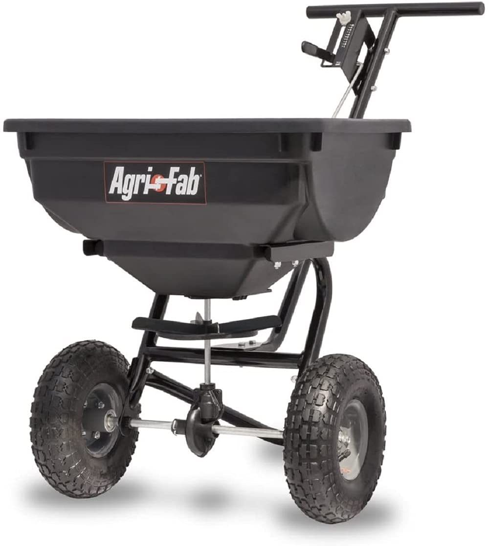 Agri-Fab Inc 45-0532 Pro Push Spreader Spreaer, 85-lb. Capacity, Black