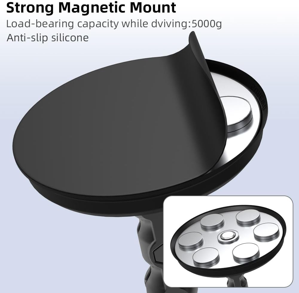 SKEZN 1/4" 2 13/12/11/10, 6/5 Pro/4, 360 X5/X4 Strong Magnetic Camera Mount, Car Outside Magnetic Camera Mount