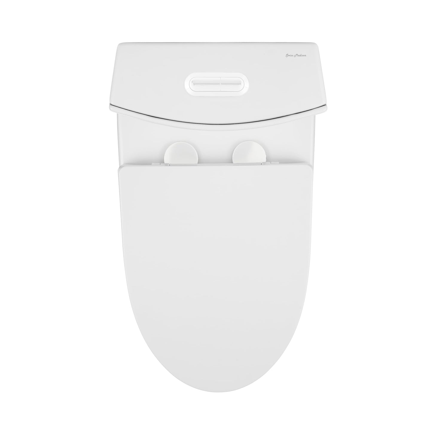Swiss Madison SM-1T254 St. Tropez One Piece Toilet Dual Tornado Flush 0.8/1.28 GPF with Soft Closing Seat, Comfort Height