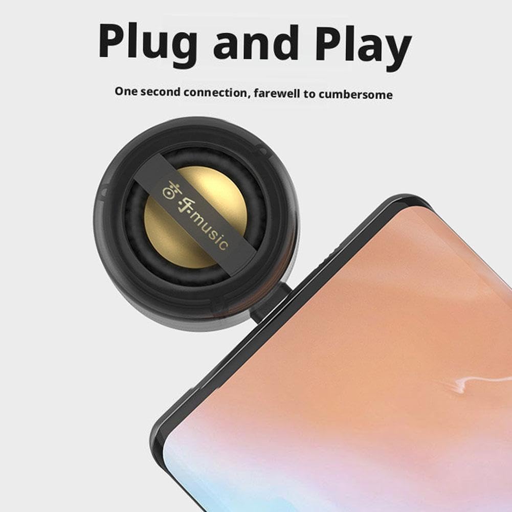 Generic 5X 3.5mm Mini Portable Speaker,Portable Speaker Amplifier,Plug & Play for Music/Calls,Portable Mobile Phones