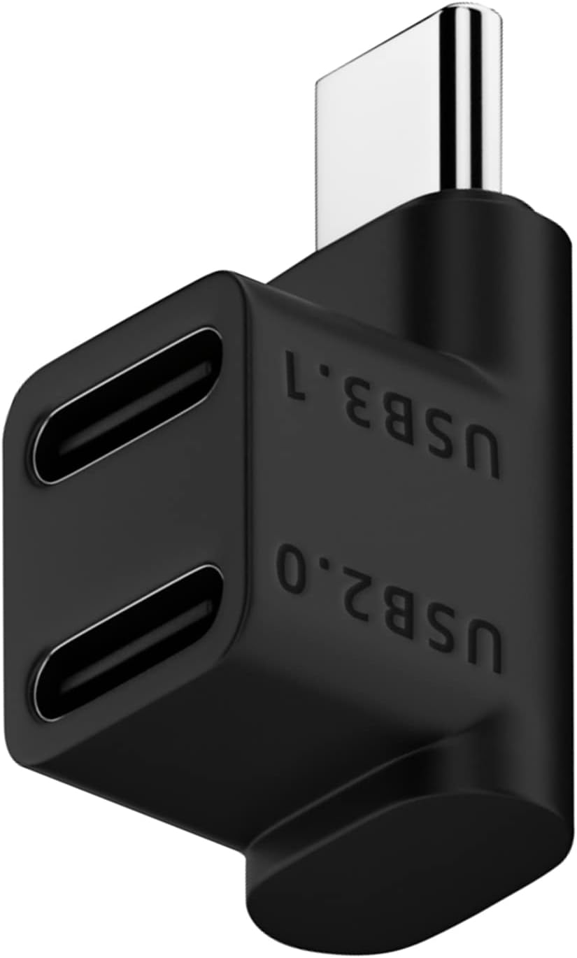 AOYUDJ Docking Station for USB Type C One-Out Two Adapter Game Console Cellphone Tablets Accessory