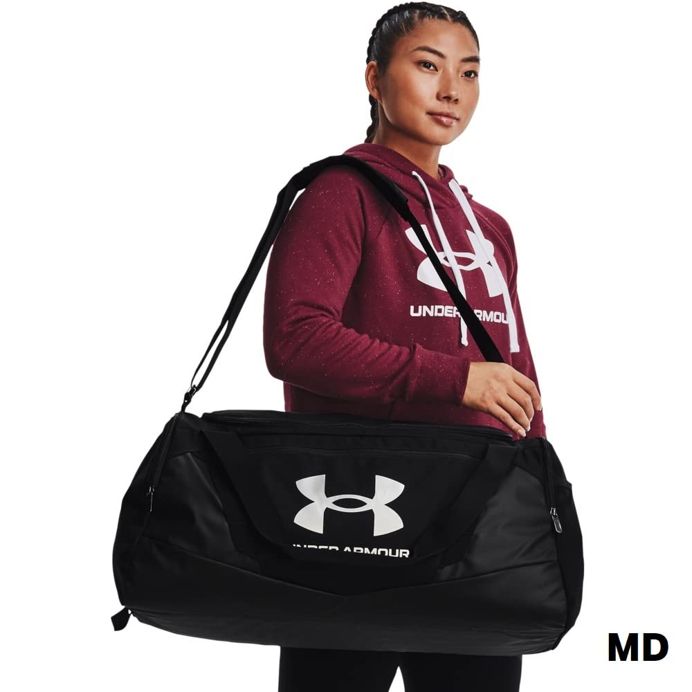 Under Armour Unisex-Adult Undeniable 5.0 Duffle, Black (001)/Metallic Silver, Small