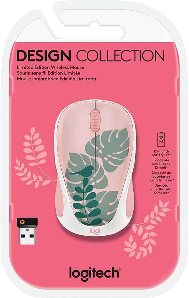 Logitech Limited Edition Wireless Compact Mouse - Chirpy Bird Design
