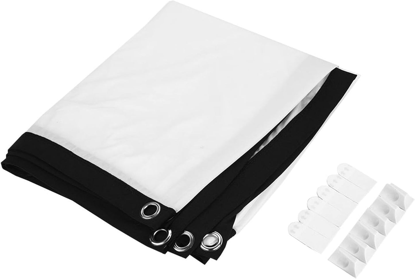 AYNEFY 60-100inch (100in) Projection Screen, Cloth Material, Clear Picture Quality and Portable Design for Home