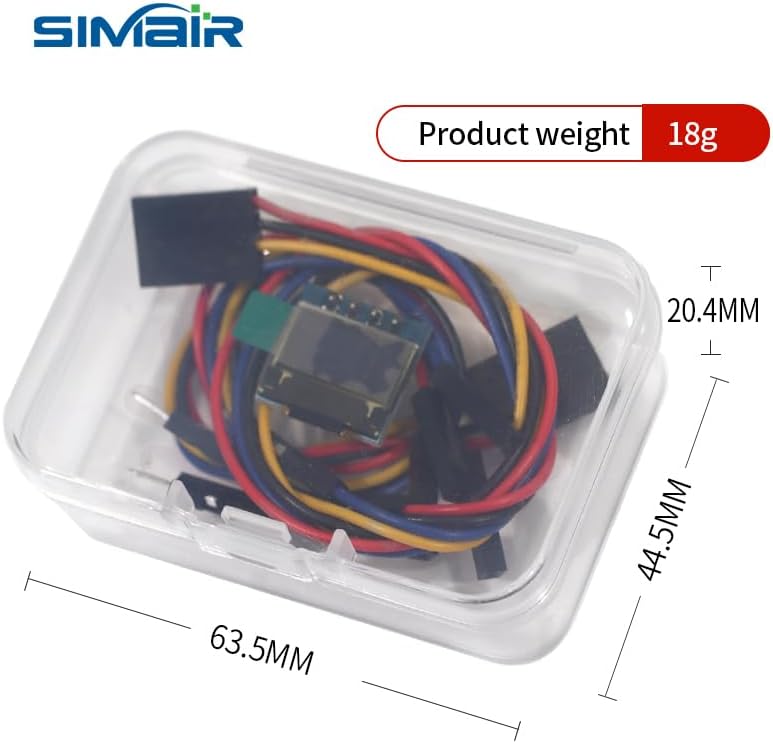 Generic 0.49 Inch 64 32 OLED LCD Module x Point Matrix Monochrome Display Solder Pin IIC Cable