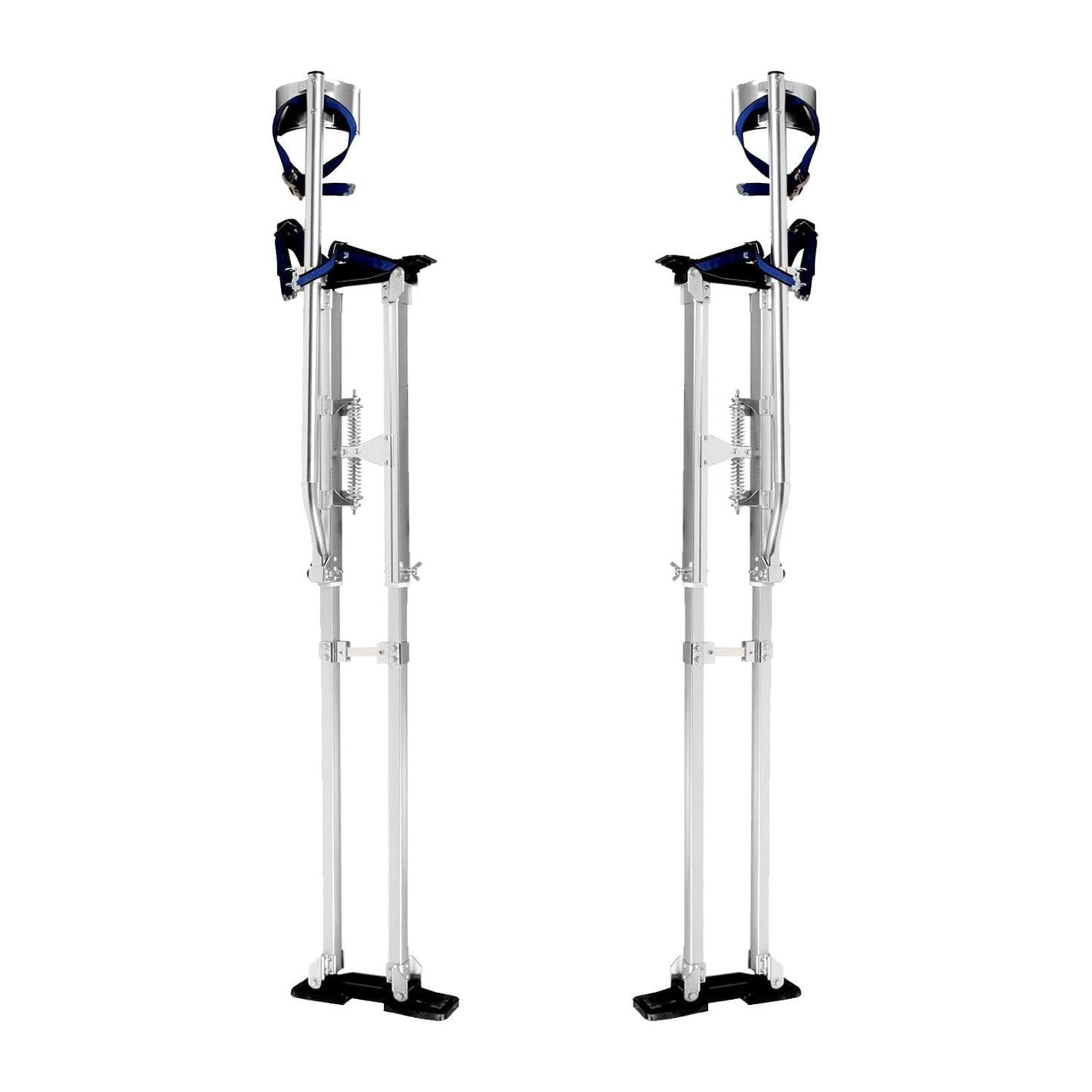 Jecoupoon 48-64 Inch Aluminum Alloy Drywall Stilts with Sliver for Working at High Places (Silver,48-64 Inch)