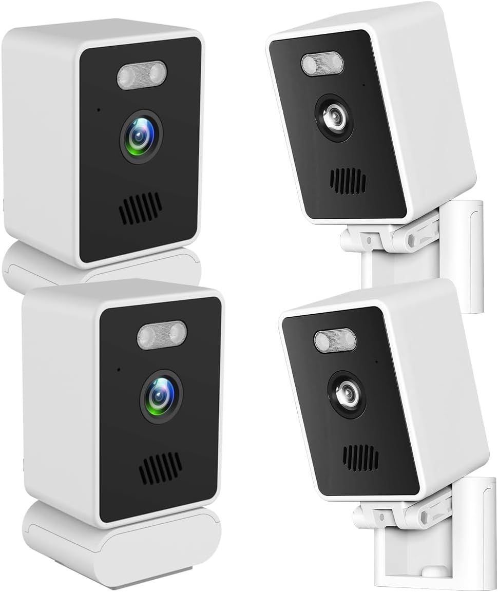 EVERSECU 2K 2-Way 2.4ghz RTSP&ONVIF(4pack) Mini Indoor Corded Security Camera for Home, Night Vision, Pet Camera