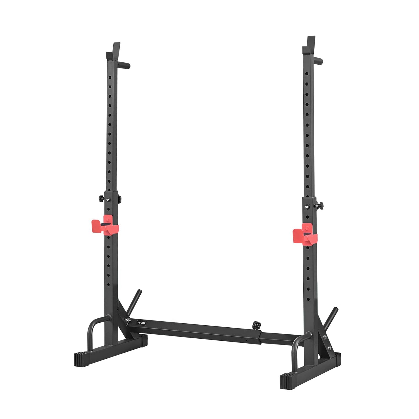 VEVOR Power Cage Rack, Multifunctional Squat Rack for Home Gym, Width-Adjustable Workout Strength Training Equipment with 6 Band Pegs, Landmine Attachment & Safety Bars for Bench Press Squats Pull-Up