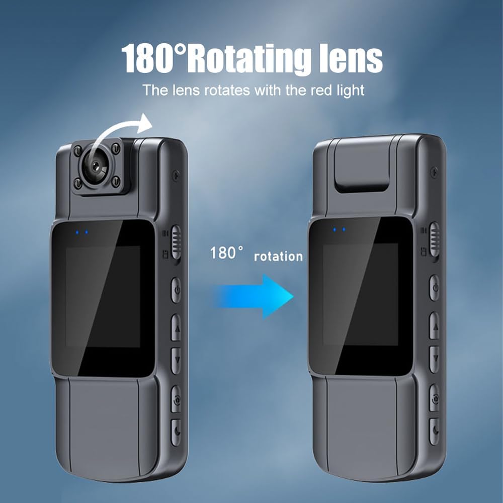 Andoer 4K 1.54 Inch Mini Camcorder UHD Pocket Camera Stabilized for Night Vision Recording Service Delivery Daily