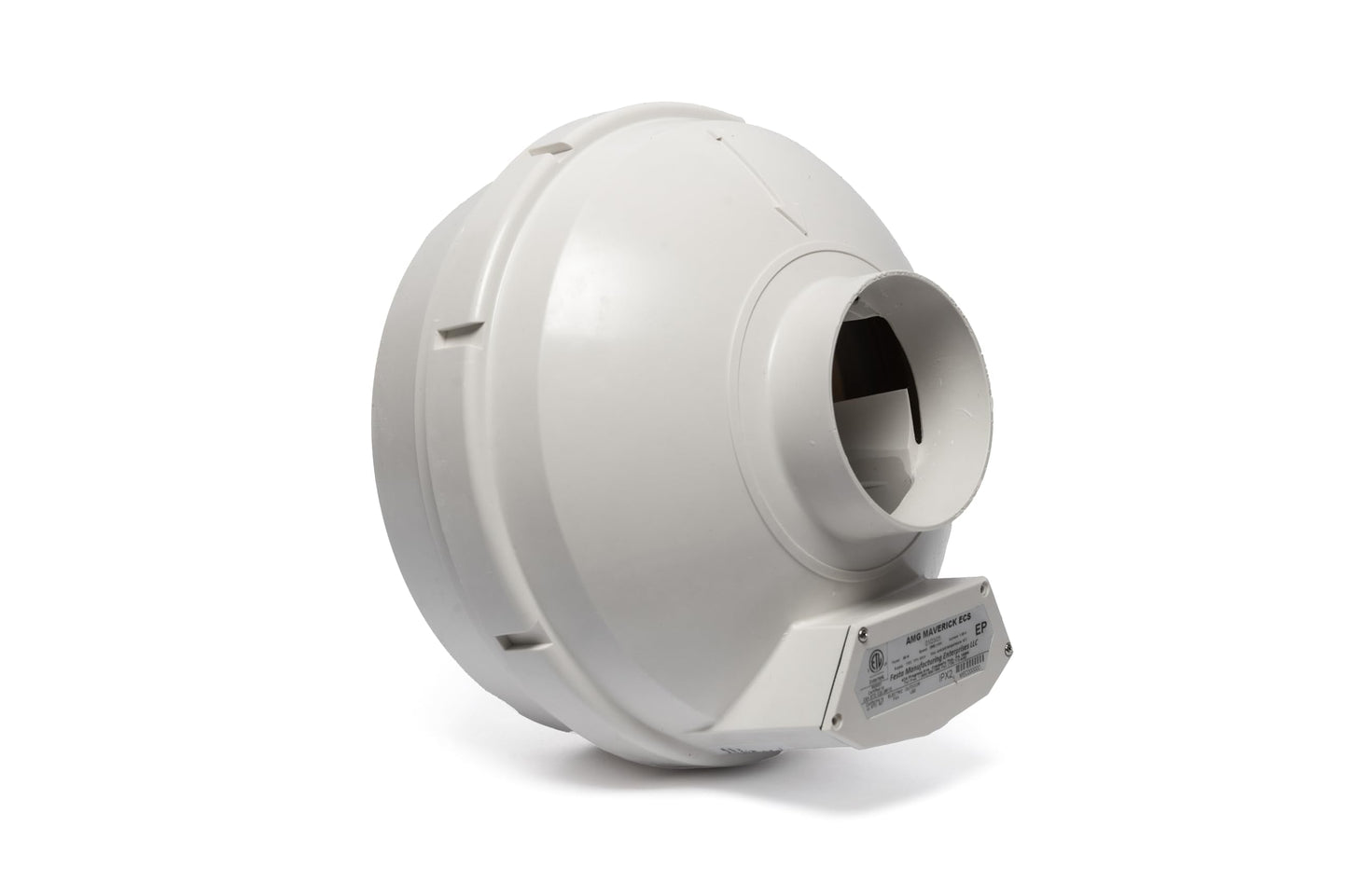 Festa AMG Maverick ECS Radon Fan - Speed Controllable - Quiet and Energy Efficient Radon Mitigation Inline Fans - Electronically Commutated Motor- High Performance Inline 4" Duct Fan