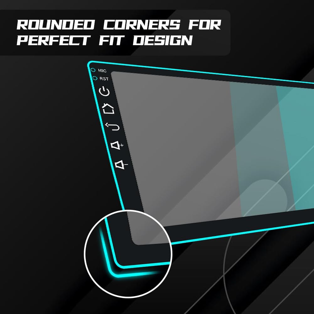 Lecctso 9inches) Car Navigation Screen Protector, Car Screen Tempered Glass Protector, Car Touchscreen Protector, Car