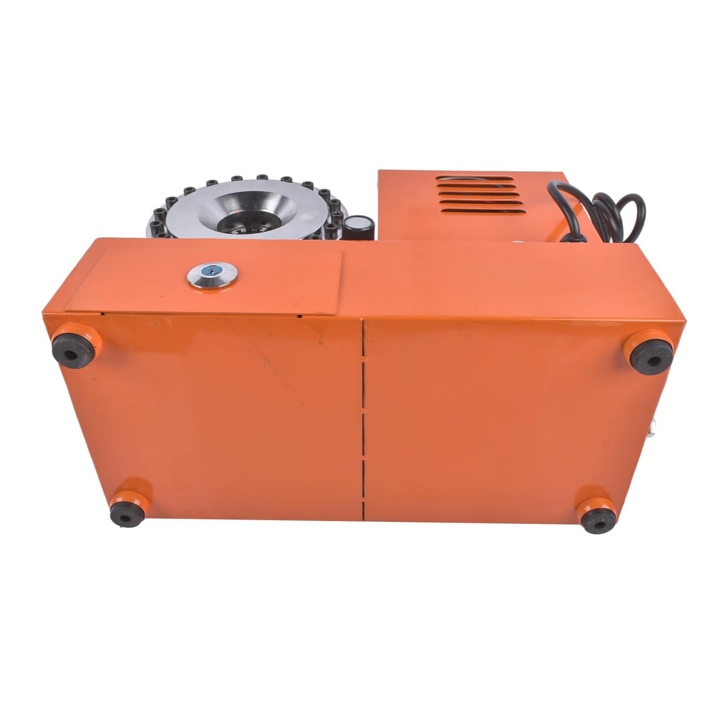 Electric Hydraulic Hose Crimper Tool with 8 Dies, 110V Portable Crimping Machine for R1 R2 Hydraulic Hoses, AC Lines Automotive Multi-Diameter Hydraulic Pipe & Fuel Line Crimper Kit with Limit Switch