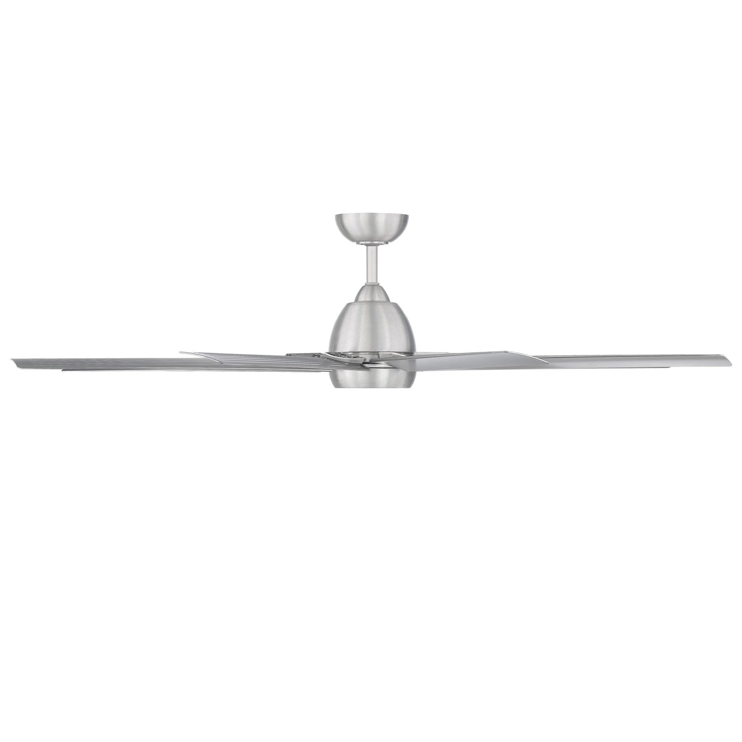 WAC Lighting Mocha XL 8 Blades Aluminum Smart Ceiling Fan in Brushed Nickel
