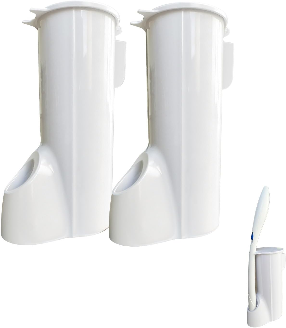 Skiennix Toilet Wand Caddy Holder - Disposable Brush Kit for Easy Toilet Cleaning | Wall Mounted Storage