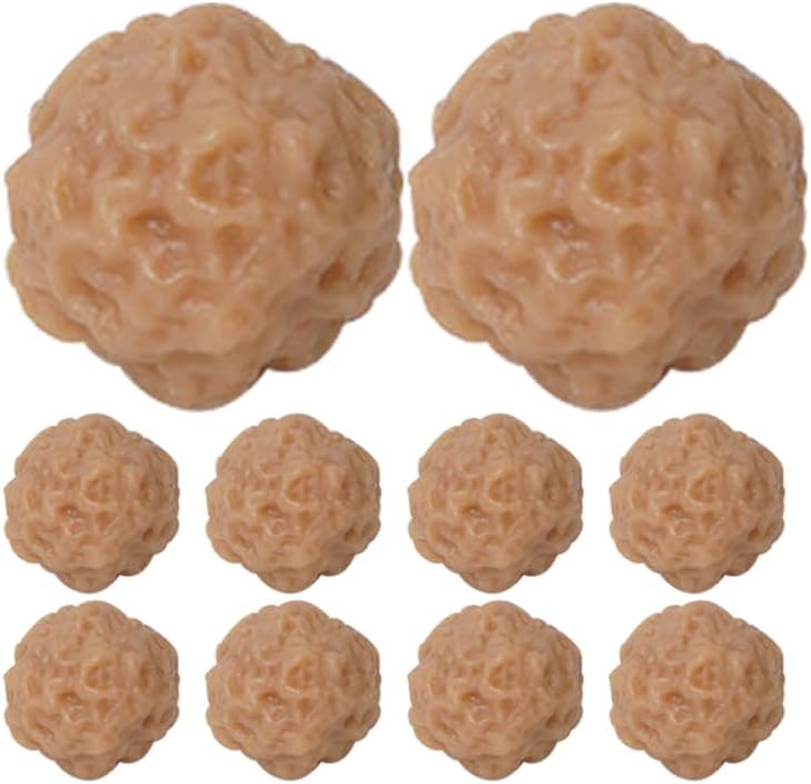 (10Pcs) Alasum Realistic PVC Beef Meatball Model for Kitchen Decoration, Artificial Meatball Display Plaything