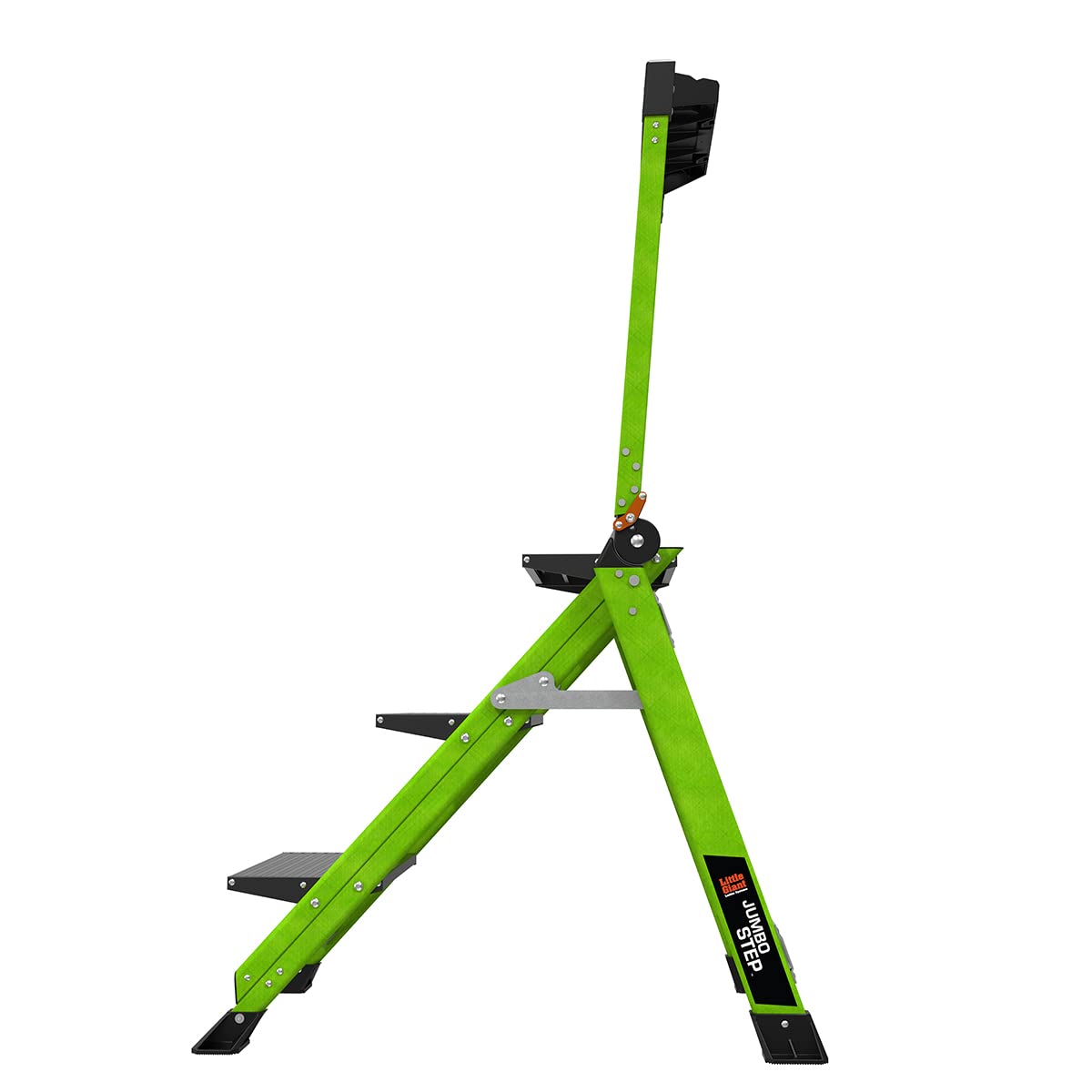 Little Giant Ladders Jumbo 3-Step FG, Hi-viz Green, 11933