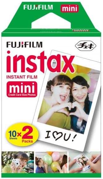 Fujifilm 8,9,11,12 (20 INSTAX Mini Instant Film (White) for Mini Cameras w/Quality Photo Microfiber Cloth Prints)