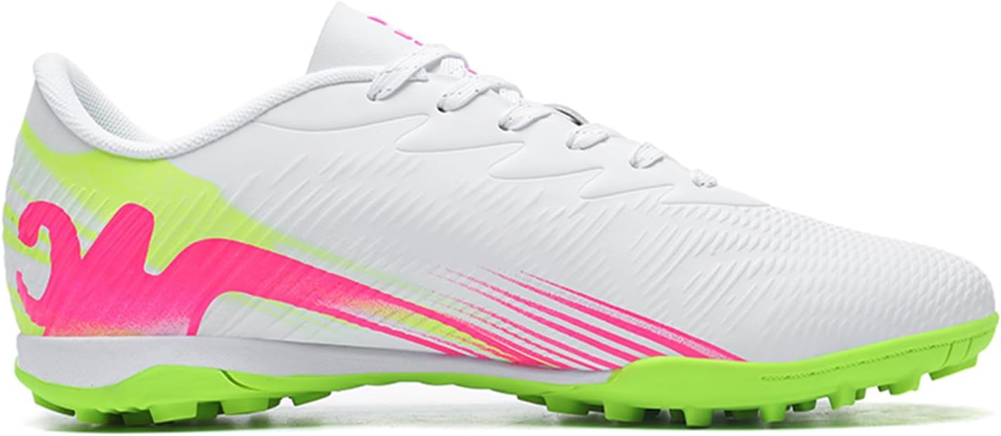 Men's High Top Soccer Shoes FG Long Spikes Adult Football Shoes Lightweight Professional Athletic Training