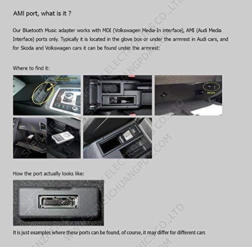 CHELINK 3.5mm MP3 MI Music Interface to Female Aux-in Cable for Benz, Stereo Jack Cord Audio Adapter Compatible