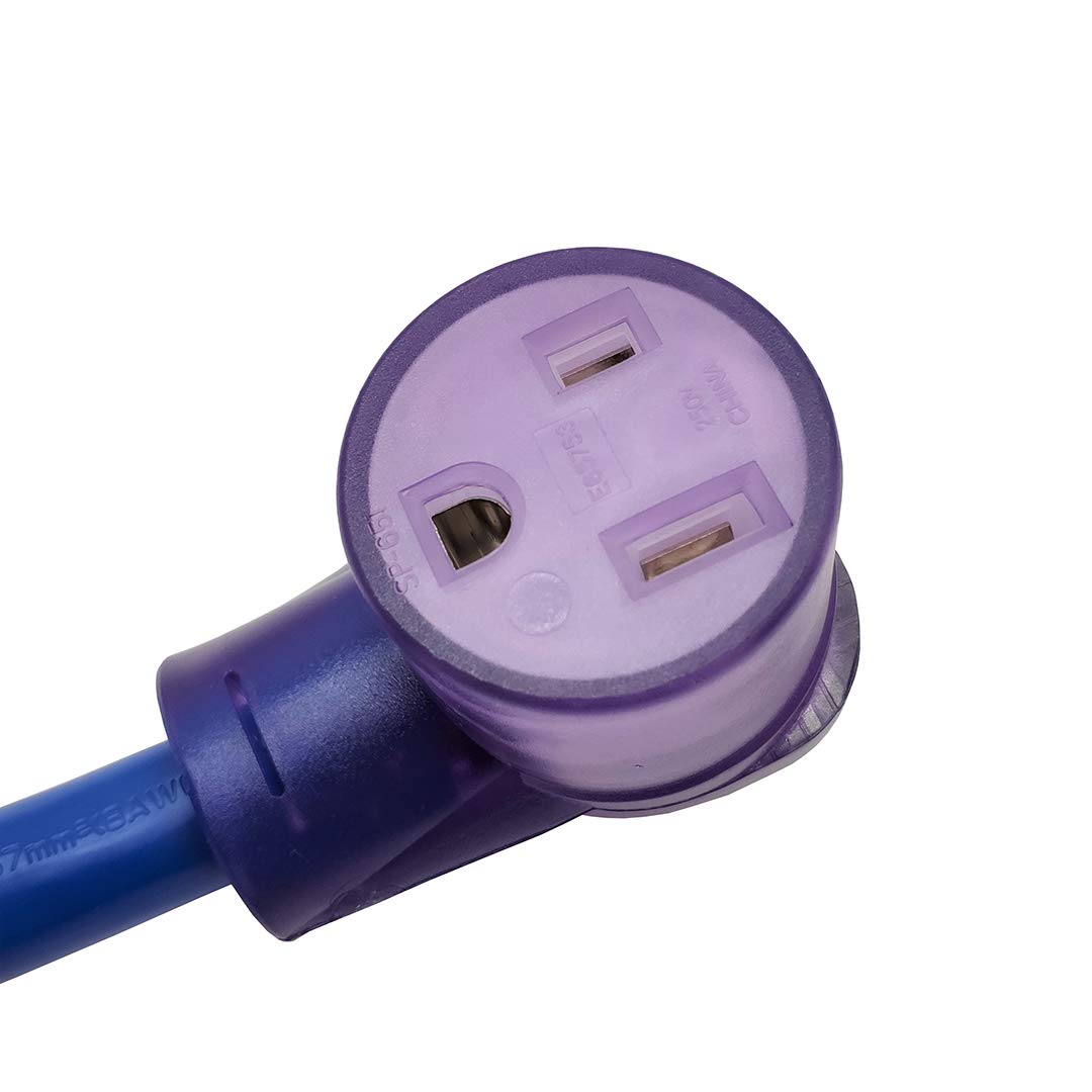 Parkworld Welder Extension Cord NEMA 6-50 Extension Cord, 6-50P to 6-50R STW 8AWG/3C for 40 Amp 250 Volt (50FT)