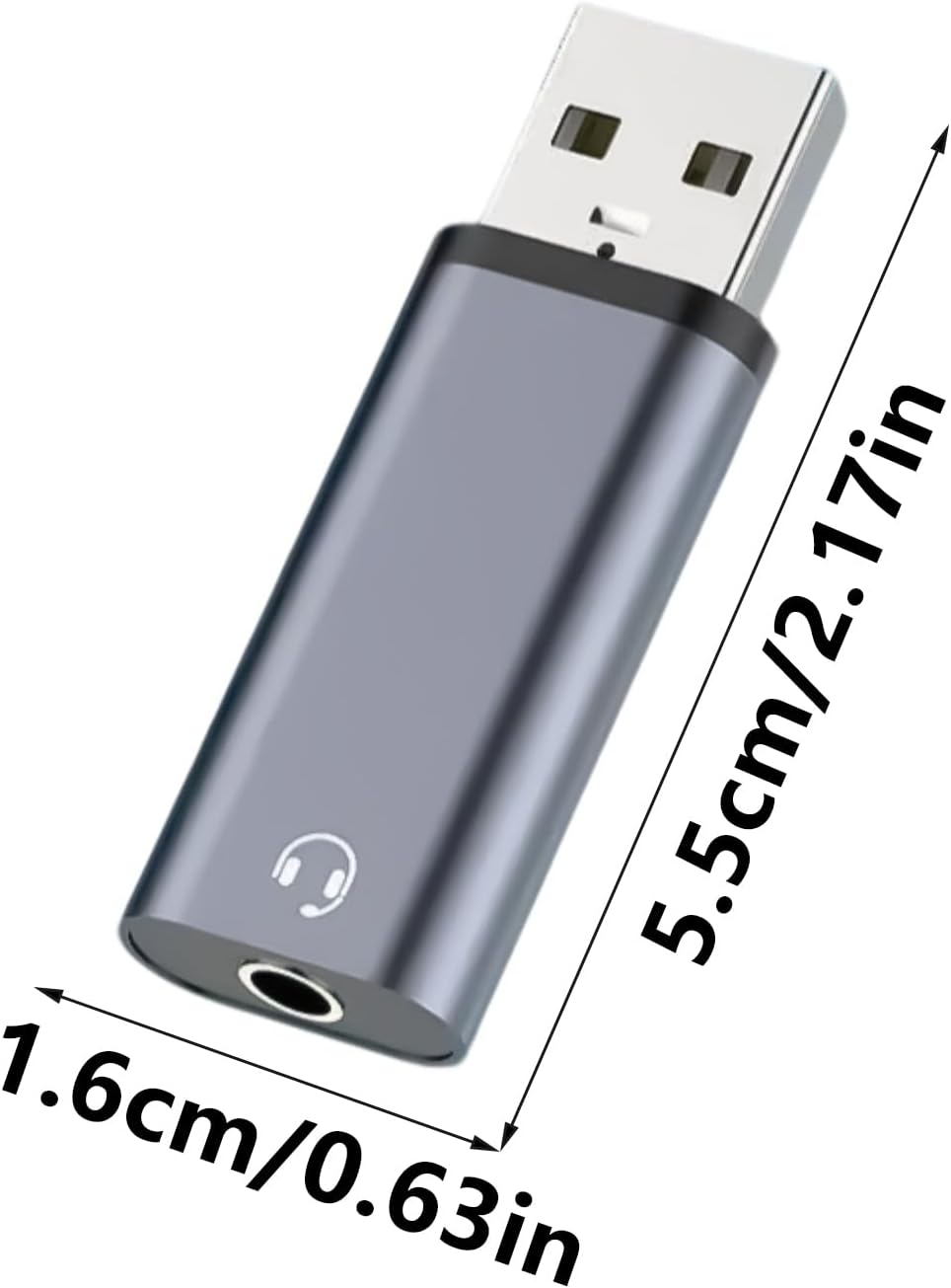 DRAGONRUN 3.5mm 3.5mm USB to Adapter USB to Cable for Headphones Window Laptop Desktops Docking Station