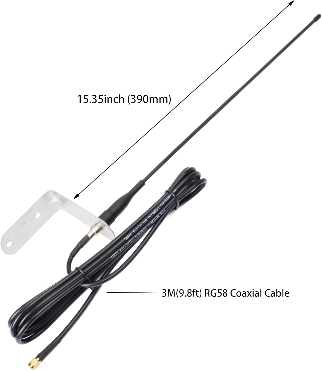 UAYESOK 433Mhz 500 433Mhz External Antenna for Remote Distance up to ft+, Garage Door Gate Aerial Signal Booster