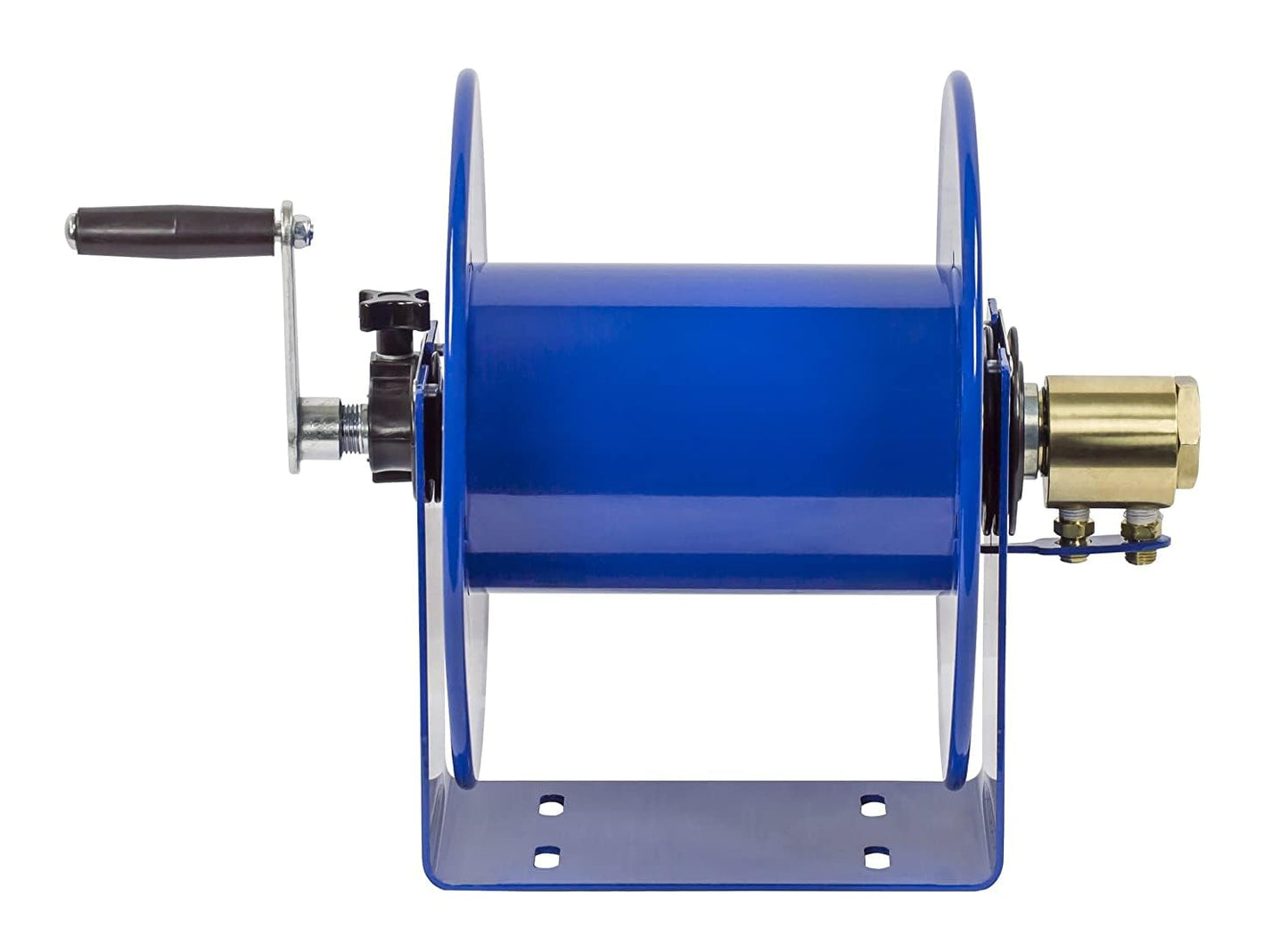 Coxreels 112WL-1-100 Hand Crank Steel Welding Hose Reel, 100W Series – ¼" x 100', 200 PSI - Easy-to-Use Compact Design - Adjustable Tension Break - Heavy-Duty Steel Construction, Made in The USA, Blue