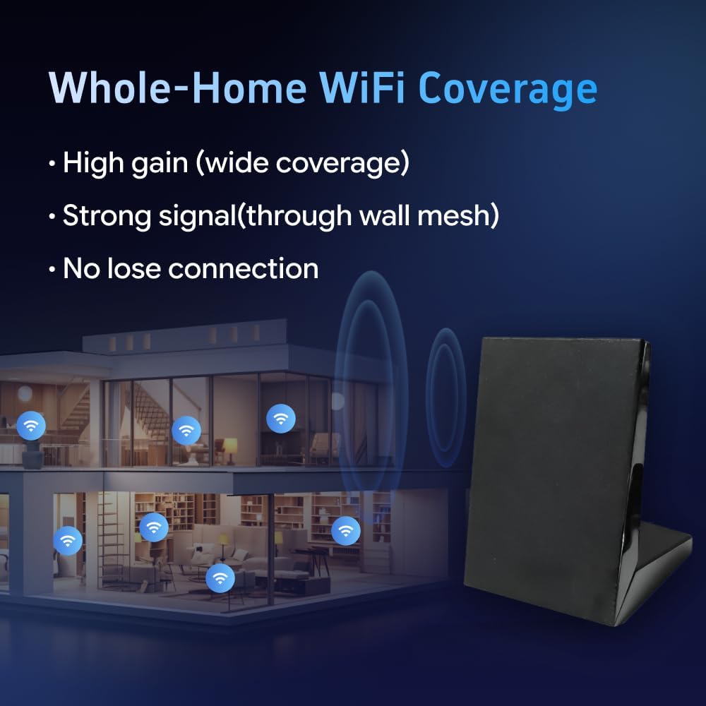 XLQJVPO 2T2R 2.62ft Antenna Dual Band Wi-Fi Moving Antenna with Extension Cable for PC Desktop Computer Motherboard