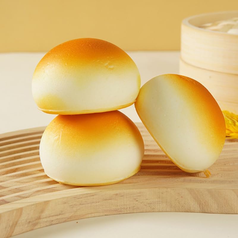 4pcs Toddmomy Faux Bread Model Realistic Artificial Bread Decoration for Photography Props Bakery Displays Home Decor