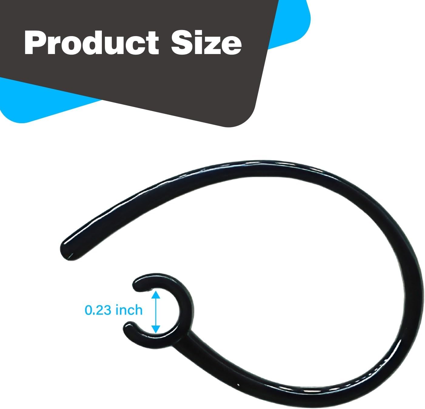 KMYZQDV 12Pcs Ear Hooks for Bluetooth Earpiece Universal Adjustable Hookz Clips Mount Over The Earbuds Small
