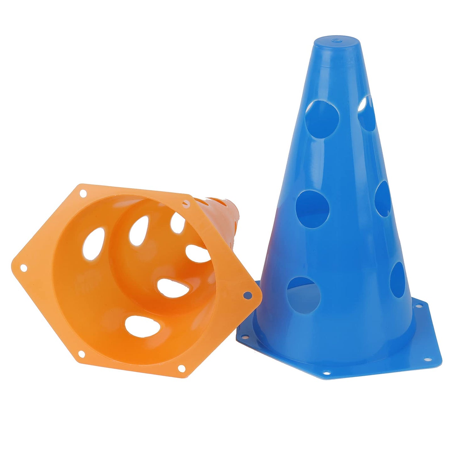 Suwimut 24 Pack Plastic Agility Cones, 9 Inch Soccer Cones Training Agility Field Marker Plastic Traffic Cone for Training, Football Basketball Drills, Traffic, Activity, Party, Indoor Outdoor Games