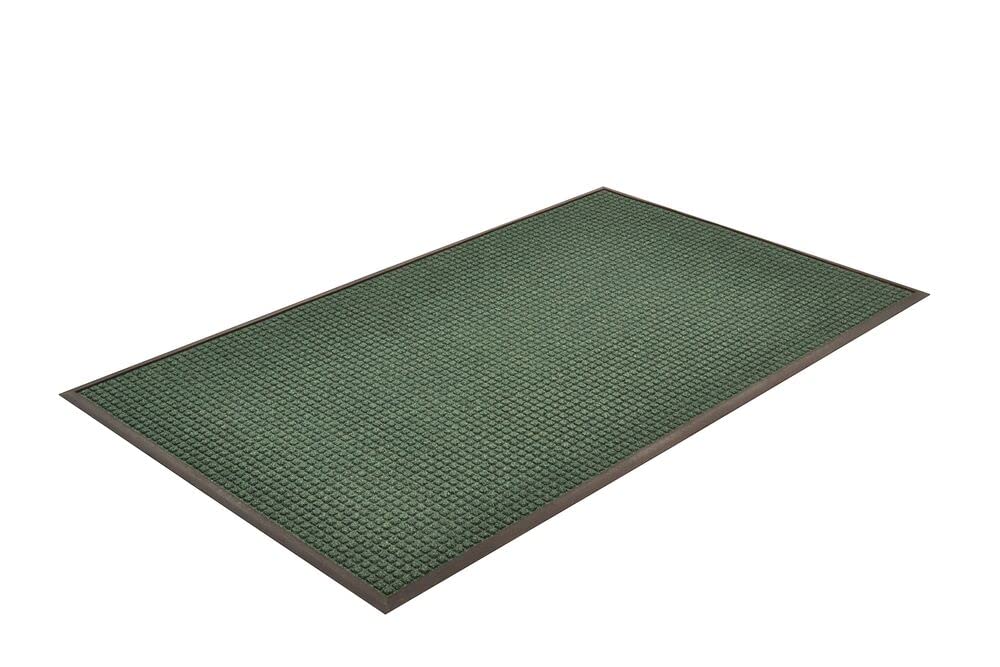 NoTrax 3'x5' Guzzler Commerical-Grade Entrance Mat, Dirt and Moisture Control, Rubber-Backed, Indoor/Outdoor, Green, 166