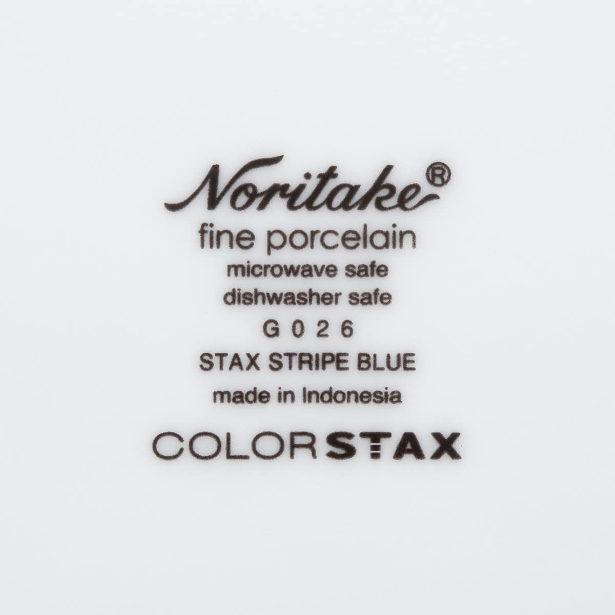 Noritake ColorStax Stripe Blue 12-Piece Dinnerware Set, Service for 4
