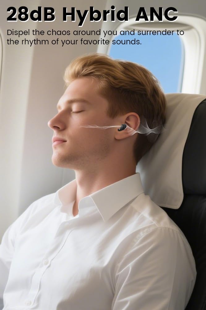 CuiSuto Sleep Earbuds for Side Sleepers Wireless Bluetooth Headphones Mini Invisible Earplugs Small Design Comfortable