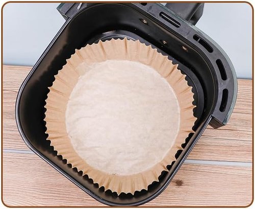 Air Fryer Liners | 100-Pack Non-Stick Parchment Paper for Easy Cleanup - Fits Most 3-10 QT Air Fryers
