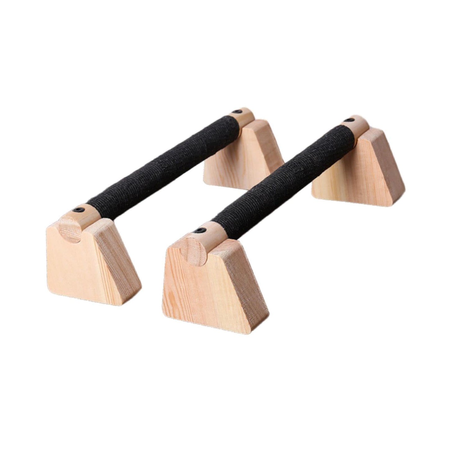 Colaxi 2Pcs Push up Bar Parallettes Bar for Adults Non Slip Wood Push up Stand for Home Gym Floor Workout Fitness Gymnastics, 30CM
