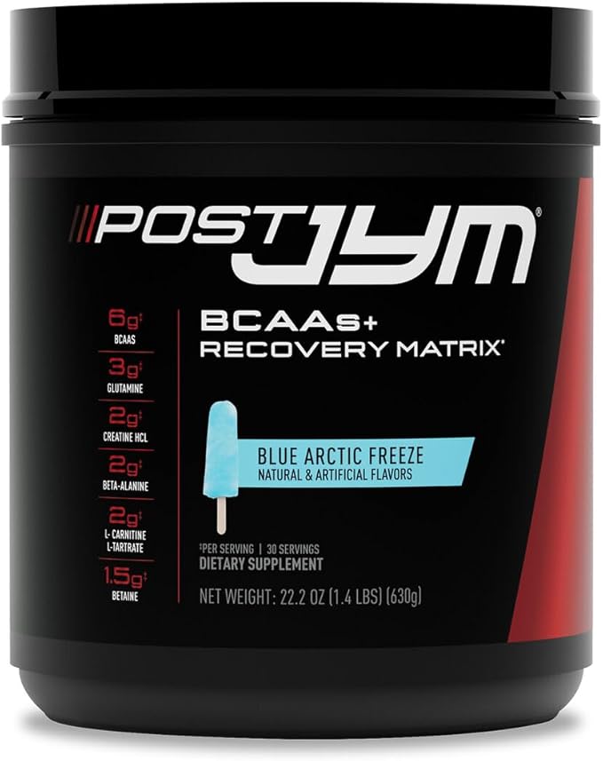 JYM Supplement Science Post JYM Active Matrix Blue Artic Freeze Amino Recovery Powder Pure Creatine HCL, BCAA?™s, Glutamine, Carnitine, Betaine, Taurine for Strength, Repair, Performance 30 Servings